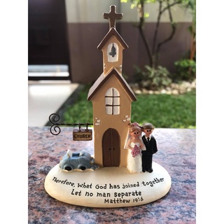 Matthew 19:6 Church Couple Wedding Ceramic Gift