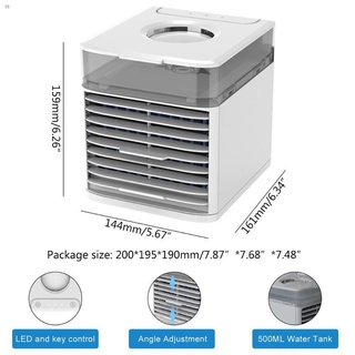 (Sulit Deals!)✐❒Air Cooler Mini Portable USB Air Conditioner 3-in-1 Humidifier Purifier Cooler