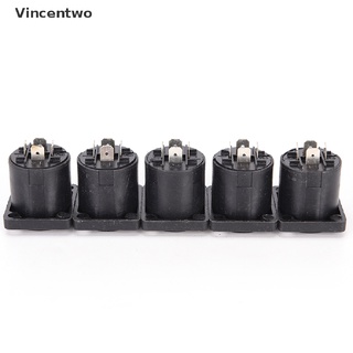 Vincentwo 10x Speakon 4 Pin Female jack Compatible Audio Cable Panel Socket Connector Hot Sale PH