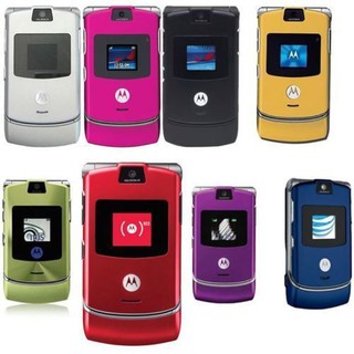 Motorola V3 Colorful Mobile Phone Original Full Set (1)