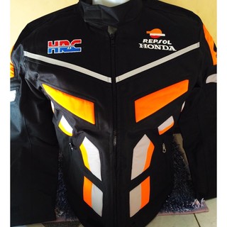 Bikers Jacket Men Motorcycle Touring Repsol Honda Racing Thick Orange Color Daily Waterproof Jacket