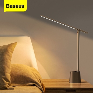 Baseus LED Table Lamp Smart Auto Brightness Bedroom Bedside Office Studio Study Rechargeable Night Light Eye Protect Desk Lamp