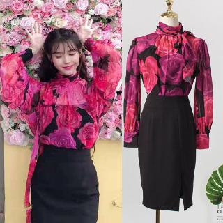 2pcs /shirt+skirt iu DEL LUNA Hotel same IU Lee Ji Eun clothes Summer elegant dresss (1)