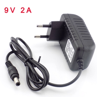 Power Adapter 9V 2A 2000ma 5.5x2.1mm 5.5x2.5mm 1M Cable Power Supply EU US Adaptor AC 100V-240V Converter Adapter