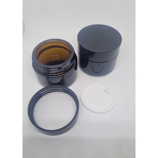 50grams Dark Amber Glass Jar (5pcs)