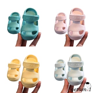LJW-Kids Hole Shoes with Soft Bottom Non-slip, Summer Beach Accessory for Boys / Girls