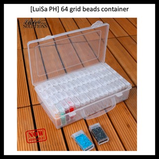 Diamond Painting Tools 64 Grids Box [LuiSa PH] Diamond Bead Organizer Storage (1)
