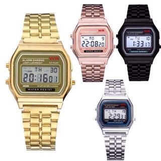 1557~CASIO vintage rosegold rose gold silver Jewelry watches Korean Easy Style Unisex Classic Digita