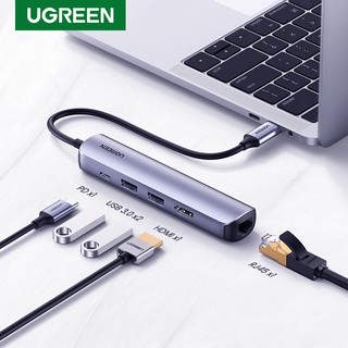 UGREEN USB C Hub Mini Size USB Type C 3.1 to 4K HDMI USB 3.0 RJ45 OTG Adapter USB Splitter for MacBook Pro Air PC USB HUB