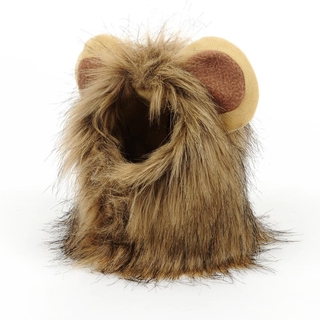 Halloween Costumes Christmas Funny Clothes For Cats Lion Mane Cat Costume Lion Hair Wig Cap Dog Cost (4)