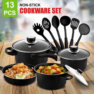 13pcs. cookware set non-stick pan Casserole with kitchen tools set Kitchenware pots and pans