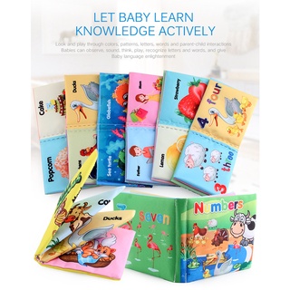 0-12 Months Baby Cloth Book Intelligence Develop Soft Learning Cognize Reading Books Early (9)