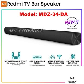 Xiaomi RedMi Bluetooth 5.0 30W Home Theater TV Stereo Soundbar (Model: MDZ-34-DA)