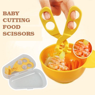 Baby Food Scissors Cutter with Box for Cut and Mash Food Cutter