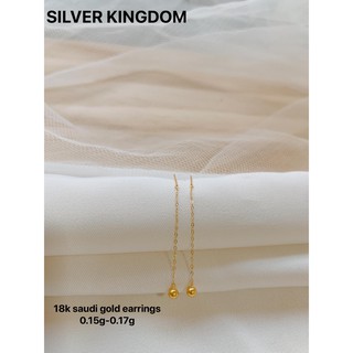 Silver kingdom 18k Saudi Gold Pawnable Tictac Earrings GOLD-TE02 mine
