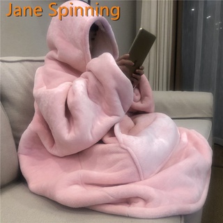 Warm thick TV Hooded Sweater Blanket Unisex Giant Pocket Adult and Children Fleece Weighted Blankets
