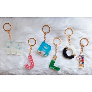 Blings for Keeps | Resin Initial Letter Number Keychain