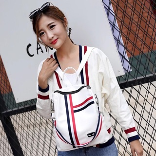 SHIWN Korean Leather Backpack Unisex Bagpack (5)
