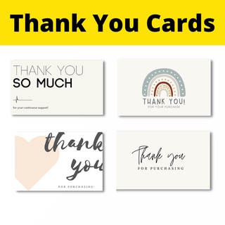 50 PCS CUSTOMIZED THANK YOU CARD | BUSINESS CARD | CUSTOMIZED THANK YOU CARDS | LOYALTY CARD