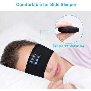Bluetooth Sleeping Headphones Sports Headband Thin Soft Elastic Comfortable Wireless Music Earphones Eye Mask For Side S (4)
