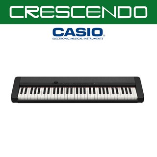 Casio CT-S1BKC2-FA CT-S1 Series 61 Keys Standard Keyboard Black with Free Original Casio Adapter