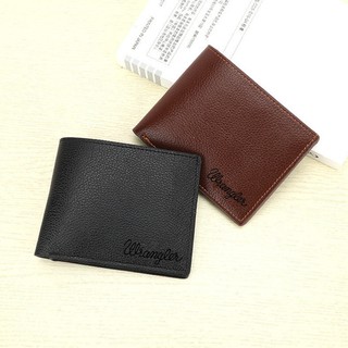 Q003-Men's Leather Wallet 3 sides 2 folds Coin Purse Black/brown Pitaka Wholesale prices