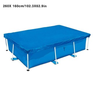 GM COD-Rectangular Polyester Fabrics Outdoor Home Swimming Pool Rainproof Dust Cover（not a pool） (7)