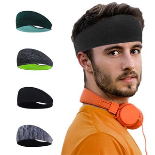 Women Men Workout Headband,Wide Sports Sweatband,Stretchy Wicking Hairband for Running Yoga Fitness