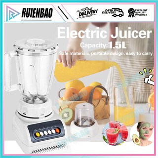 Household Juicer High Power 1.5L Mixer High Speed Food Processor Electric Blender
