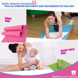 Yoga All-Purpose 4mm Extra Thick High Density Anti-Tear Exercise PVC Yoga Mat (7)