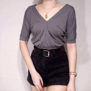 V-Shape Top Plain / Croptop | Xs To Small | Genelle23