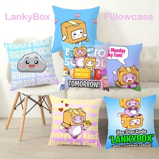 LankyBox Pillowcase Bedroom Sofa Soft Pillow Digital Printing Double-sided Pillowcase Foxy Boxy Rocky Box Pillowcase