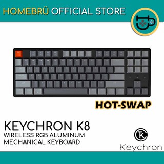 Keychron K8 Wireless Mechanical Aluminum Keyboard | TKL | Gateron | Hot-swap