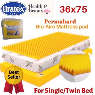 【healthy】 Uratex Permahard Bio-Aire Egg Mattress Pad / Anti Bedsore in Yellow 36x75