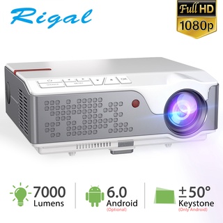 Rigal RD826 Full HD LED WIFI Android Projector Phone 7000 Lumens Native 1920 X 1080P 3D Home Theater