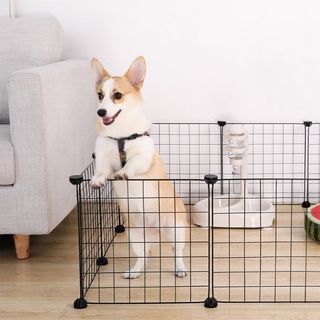 Dog Cage Stackable Pet 35*35CM Cat Rabbit Cage DIY Pet Metal Wire Kennel Extendable Pet Fence (3)