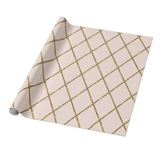 Personalized Wrappers - Geometric Diamonds (Gold&Peach) by WrapUp (1)