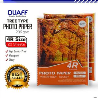 QUAFF Photo Paper Glossy 5R / 4R / 3R 230gsm