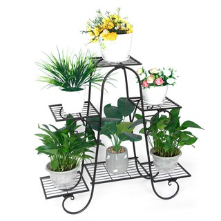 6 layer plant stand flower pot garden shelf Plant Stand Balcony Floor-standing Multilayer Shelf Rack