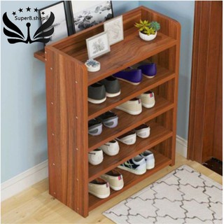 5 Layer Wooden Shoe Cabinet Shoe Rack Organizer for kids size shoes