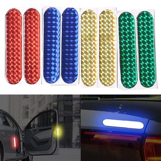 1 Pair Reflective Safety Mark Strips Car Door Stickers Warning Tape Auto Decal