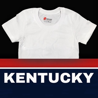 Kentucky | Round Neck Tshirt Unisex Plain White Cotton for Kids and Adult