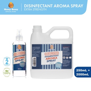 Messy Bessy Disinfectant Aroma Spray Extra Strength 250ml + Disinfectant Spray Extra Strength 2000ml