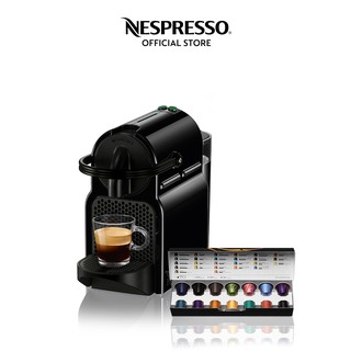 Nespresso® Inissia Coffee Maker Black with Complimentary Welcome Coffee Set