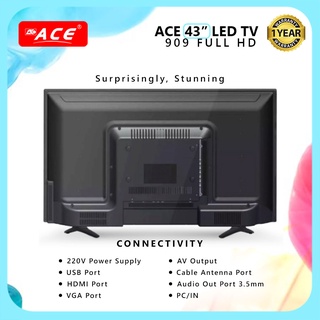 Ace 43" Full HD DIGITAL LED TV Black LED-909 (5)