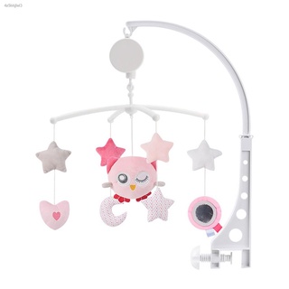 ✣❁Cartoon Baby Crib Rattles with Hanging Rotating Toy Infant Music Educational Toy