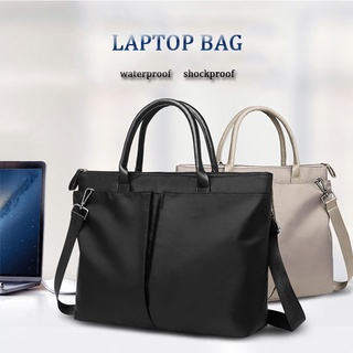 High capacity Laptop Bag 12 13.3 14 15.6 Inch Waterproof shockproof Pu leather Shoulder Sling Bag