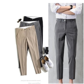 4 Colors Trouser Pants for Men Above Ankle Korean Fashion Slacks 3 Colors