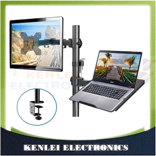 【Ready Stock】﹍KENLEI DUAL MONITOR MOUNT / BRACKET C-Clamp-Including laptop stand 2021