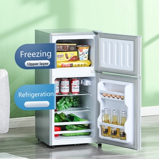 Energy Saving Mini Refrigerator 43l Household Double Door Refrigerator■